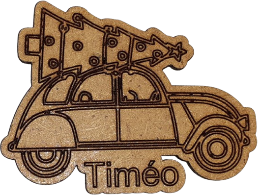 Magnet - 2 CV  personnalisable